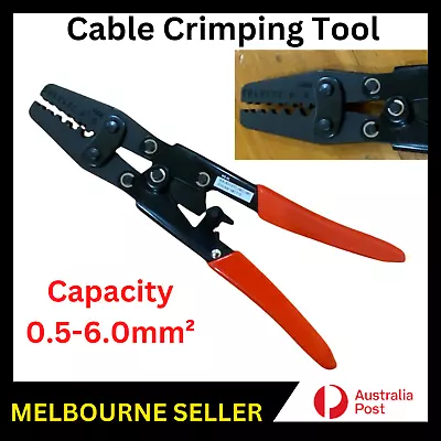 0.5-6.0mm² Wire Crimper Cable Plier Terminal Anderson Plug Lug Crimping Tool AU • $28.15