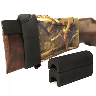 TOURBON Neoprene Rifle Buttstock Cover With 3 EVA Comb Riser Cheek Piece In AU • $32.99