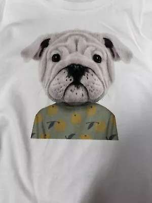 So Cute Pug Dog White Tshirt Kawaii  • £15