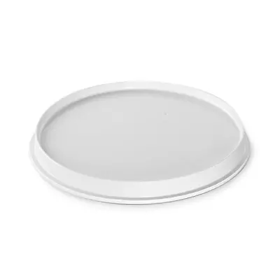 Light Ribbed Round Bacon Meat Ware Microwave Grill Tray 2 Sided White Cookware • $20.78