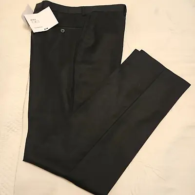 Hackett Size 32 R Trousers Slim Fit  100% Plain Fine Wool TRS Like Silk  Black • £50