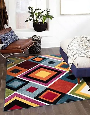 New Modern Luxury Hand Carved Multi Colours Carpets Runner Small Large Area Rugs • £14.99
