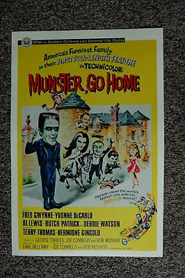 Munster Go Home Lobby Card Movie Poster Fred Gwynne  • $4