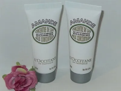 L'OCCITANE Amande Almond Milk Concentrate Travel Size X2 (20 Ml Each) New • $11.99