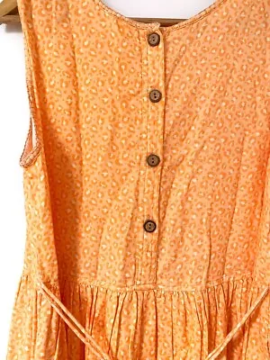  SAGE & CLARE Leopard Maxi Cotton Dress In Orange - BNWOT - Size S • $78