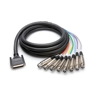 Hosa DTF-800 DSub DB25 Pin Snake Lead To 8 XLR Female Loom Cable • £58.46