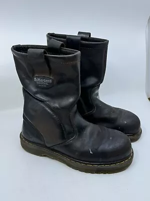 Dr. Martens Industrial Steel Toe Work Boots Slip Resistant Safety Shoes  SIZE 10 • $66.74