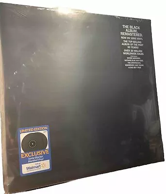 Metallica: The Black Album REMASTERED Walmart Blacker Marbled Vinyl 2021 SEALED! • $30.99