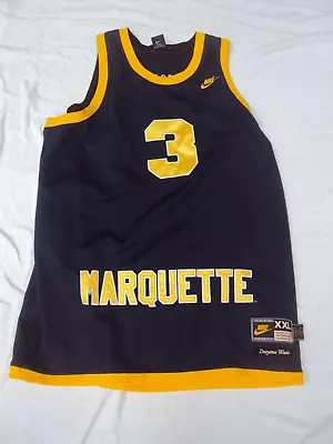 Nike Dwayne Wade Marquette Road Jersey Size 2XL New Without Tags! • $99