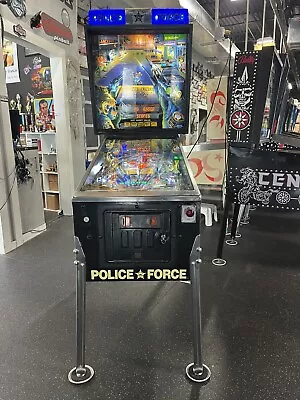 1989 Police Force Pinball Machine Leds Police Professional Techs • $2988.88