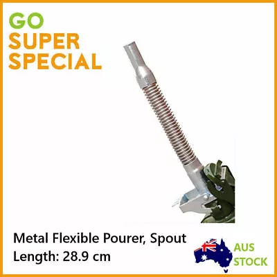 $14.95 • Buy Pourer Spout Metal Flexible Fuel Jerry Can Pourer Petrol Unleaded Nozzle Spout