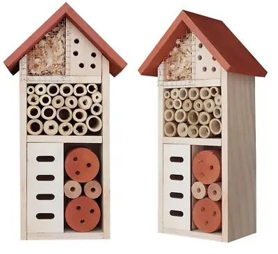 1 X Large Insect Hotel Garden Bug House Bee Beetle Butterfly Moth Storm Shelter • £7.99