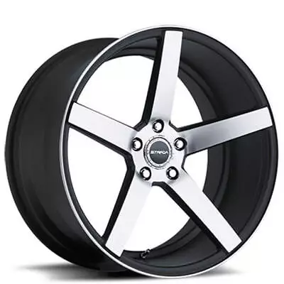 4ea 24  Strada Wheels Perfetto Black Machined Rims(S41) • $1385