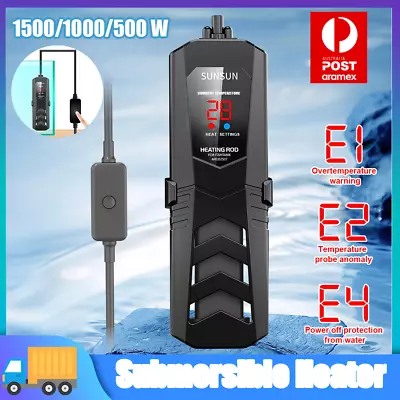  SUNSUN PTC Aquarium Submersible  Heater Fish Tank Auto Thermostat 100W-1000W AU • $30.59