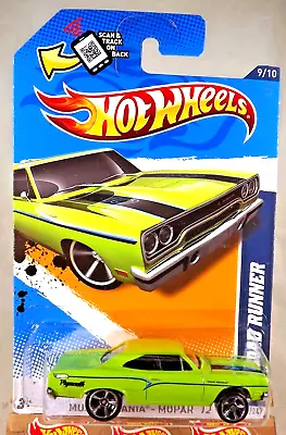 2012 Hot Wheels #89 Muscle Mania-Mopar 9/10 '70 ROAD RUNNER Green W/Chrome MC5sp • $11.50