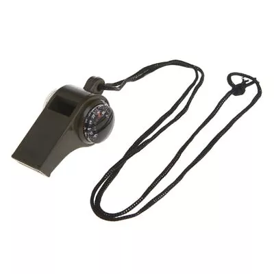 3 In1 Outdoor Camping Hiking Survival Gear Whistle Compass • $7.43