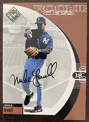 Mike Lowell Auto Signed 1999 Upper Deck #23 UD Choice Rookie Class Yankees • $13.99