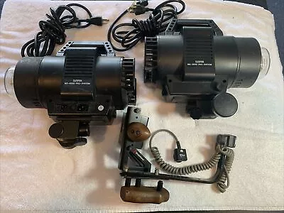 Sunpak MS400 & MS2000 Pro System W Stroboframe NikonSC17 Cord • $27