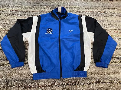 Vintage Mizuno Volleyball Sky Mens S Track Warm Up Jacket Windbreaker Full Zip • $21.24