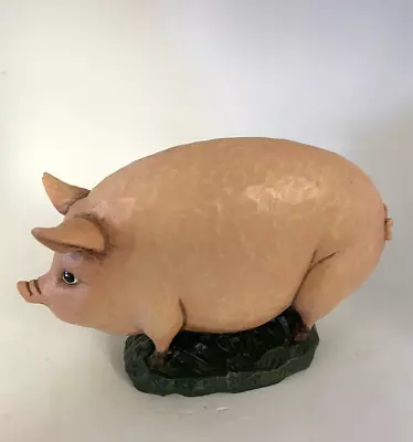 1996 Warren Kimble Folk Art Pig Figurine Enesco Limited Edition Vintage • $22.95