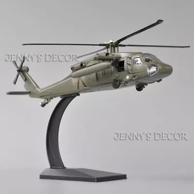 1:72 Diecast Aircraft Model Toy UH-60 Utility Helicopter Gunship Black Hawk • $11.90