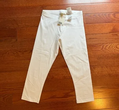 H&M Women Cotton White Leggings New With Tags Size Small • $9.95