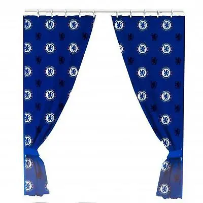 Football Chelsea Curtains 66' X 72' Bedroom Gift • £29.50