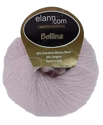 Yarn 80% Merino 20% Angora Wool Bellina Ltd Edition Elann.com NWT Crochet Knit • $12.95