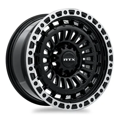 One 17in RTX Wheel Rim Moab Gloss Black Machined Lip 17x9 6x139.7 ET0 CB106.1 OE • $214.09