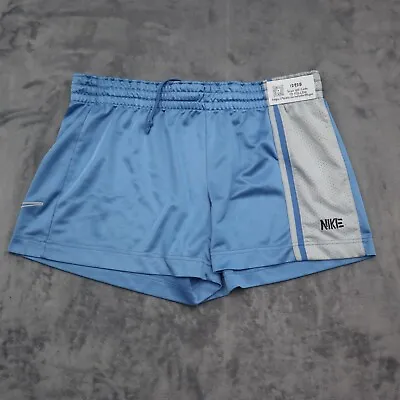 Nike Shorts Womens L Blue Adjustable Waist Volleyball Sports Pull On Bottoms • $18.38