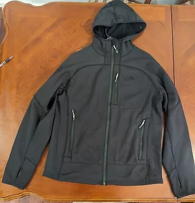 Mountain Hardwear Jacket Mens Large Black Full Zipper Long Sleeve 3 Pockets • $26.96