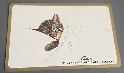 Chessie System Railway Cat Kitten Peake Chesapeake Vintage Swap Playing Card • $2.25