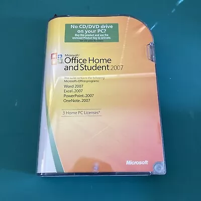 Microsoft Office Home & Student 2007 W/Product Key. Excel Word & PowerPoint. VG • $15.99