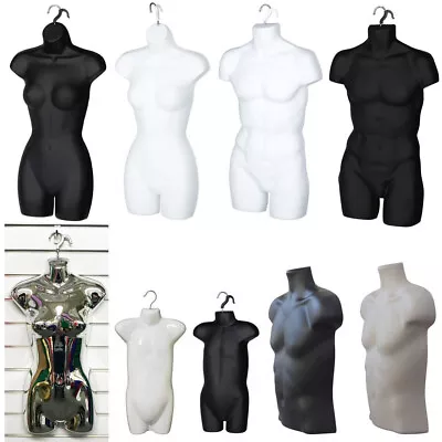 New Male/female/kids Hanging Body Mannequin Form Top Quality Torso Display Bust • £9.95