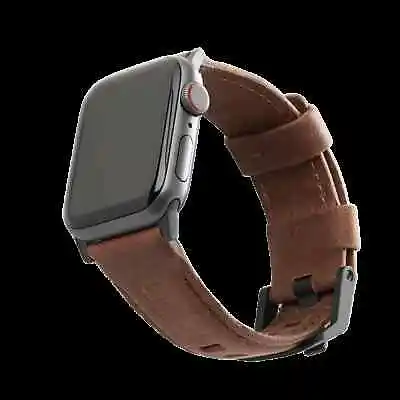 UAG Apple Watch Leather Strap 42-44mm Series 1-7 & SE - Leather Brown • $54.42