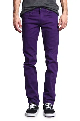 Victorious Men's Skinny Fit Jeans Stretch Colored Pants   DL937 - FREE SHIP • $32.95