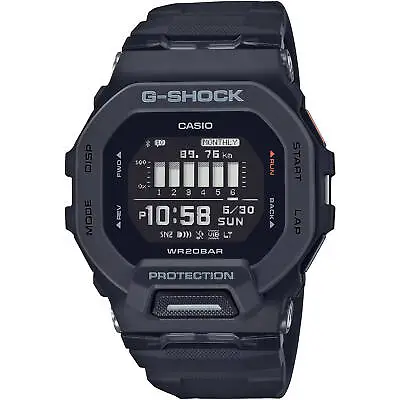 Casio Men's Digital Watch G-Shock G-Squad 200 Series Black Resin Strap GBD200-1 • $129.99