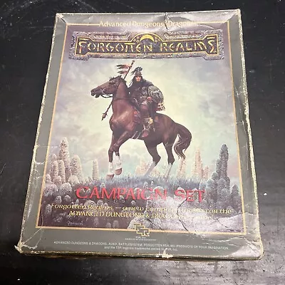 Rare Vintage Advanced Dungeons And Dragons Forgotten Realms Campaign Set • $25.25