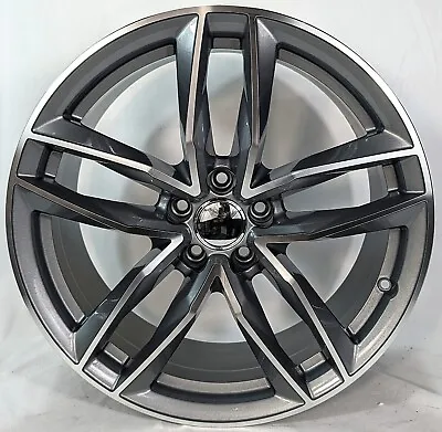 (1) 19  X 8.5  Black Wheel Fits Audi A4 S4 A5 S5 S6 SQ5 A6 Q7 VW CC Passat • $295