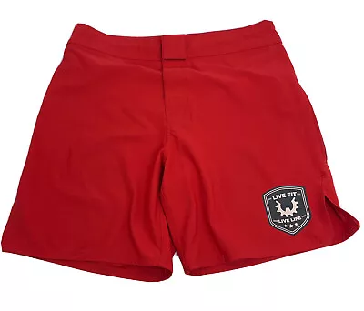 WOD GEAR Pro Wrestling Crossfit MMA Red Shorts Men's Size 34 • $19