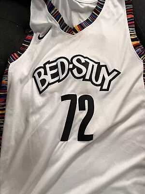 New Brooklyn Nets Biggie Swingman Jersey Bed-Stuy Size 48 Large • $1.25