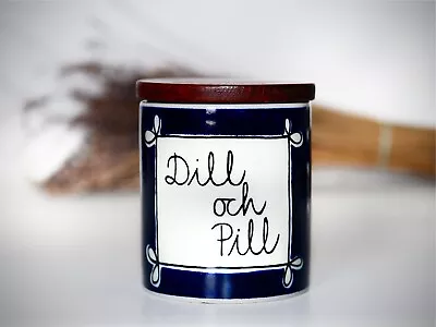 RORSTRAND Marianne Westman “Dill Och Pill” Jar/Canister With Lid • $125