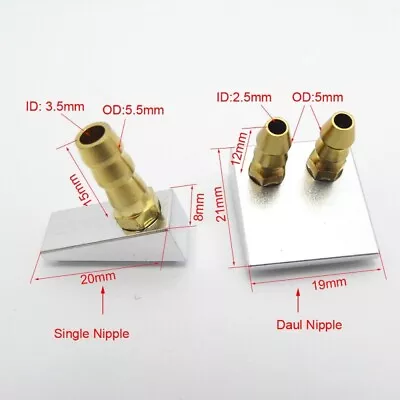 Single Inlet Water Nipple Nozzle For RC Catamaran Copper + Aluminum Alloy • $19.65