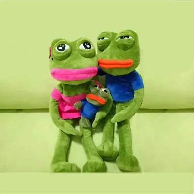 12/40CM Pepe The Frog Sad Plush Keychain Pendant Stuffed Animal Soft Dolls Toy • $20.02