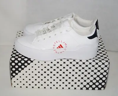 NWOB Authentic ADIDAS STELLA MCCARTNEY COURT White Women's Shoes Size 9 M • $116.99