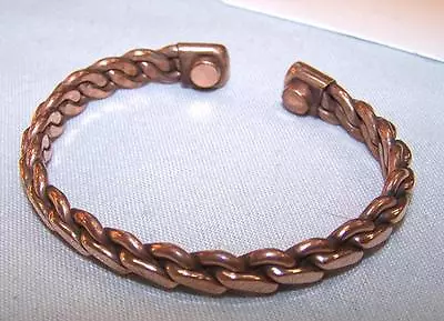 PURE COPPER MAGNETIC BRACELET Mens Womens STYLE#A  Jewelry Health Magnets Energy • $7.99