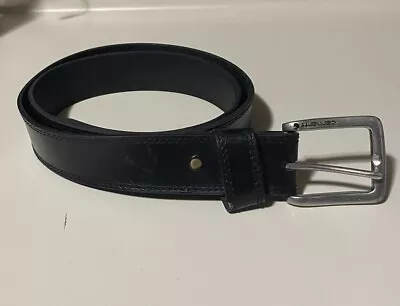 Carhartt Mens Size 40 Black US Cowhide Genuine Leather Work Belt Minor Nick • $23
