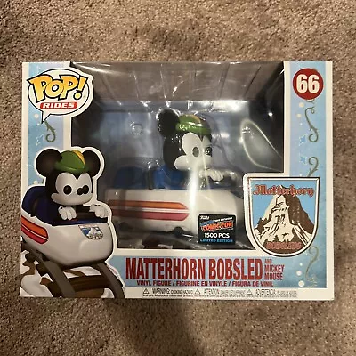Funko POP Rides Matterhorn Bobsled With Mickey Mouse 2019 NYCC LE 1500 Pcs • $139