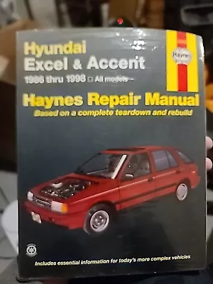 HYUNDAI EXCEL ACCENT 1986 - 1998 Haynes Repair Manual - NEW • $14.96