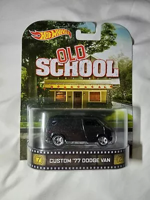 Hot Wheels Retro Entertainment Old School Custom 77 Dodge Van New In Package • $28